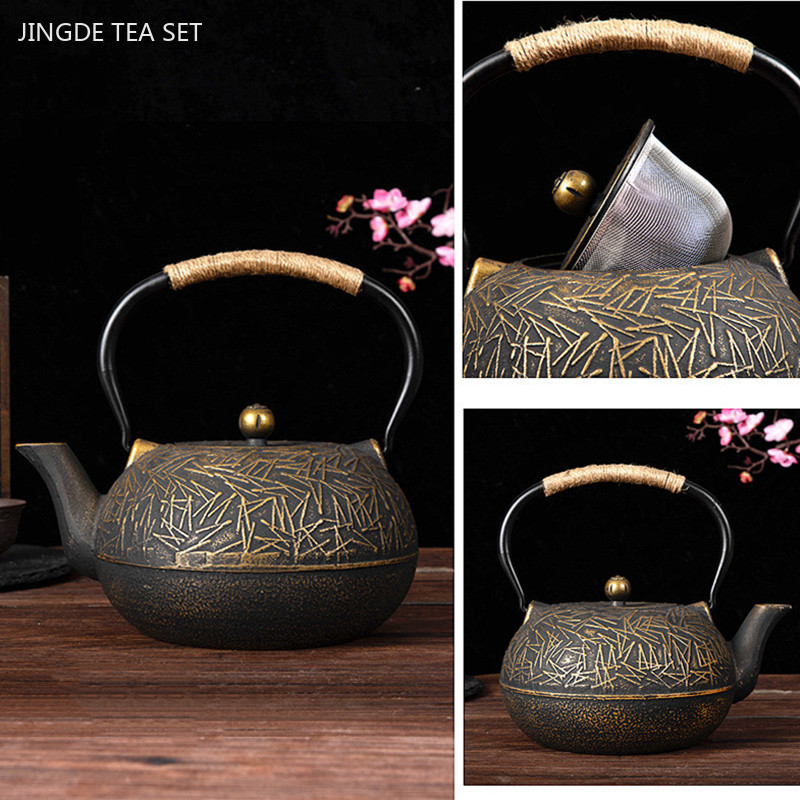 Cast Iron Tetsubin - Tetera de hierro fundido personalizada, tetera
