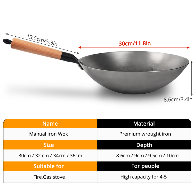 Wok de hierro chino hecho a ma - Cast Iron Tetsubin reseña y precio